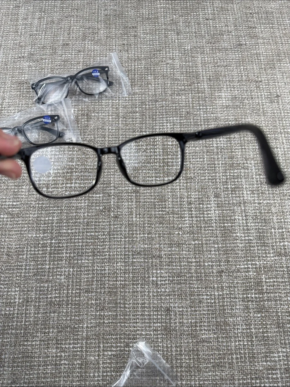 Black frame Reading Glasses +1.5 Strength